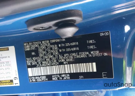 2021 Lexus Nx 300H F Sport Black Line из США, поврежденный, VIN JTJSJRDZ5M2149529